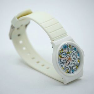 TreuWave Athletic Watch - Zig-Zag White